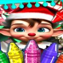 Christmas Elves Coloring Game 3 christmas elves coloring game 1